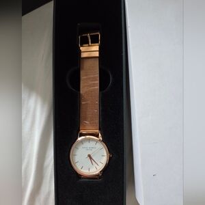 NEW Eddie Borgo Rose Gold Mesh Strap Watch.
